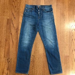 Madewell Cruiser Straight Jeans with buttons